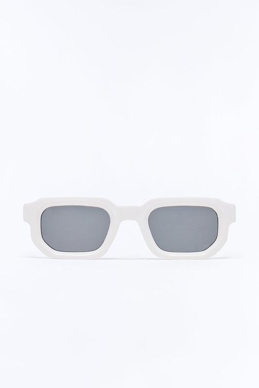 Crisp Cool Square Sunglasses - White