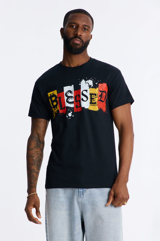 Blessed Coin Short Sleeve Tee - Black