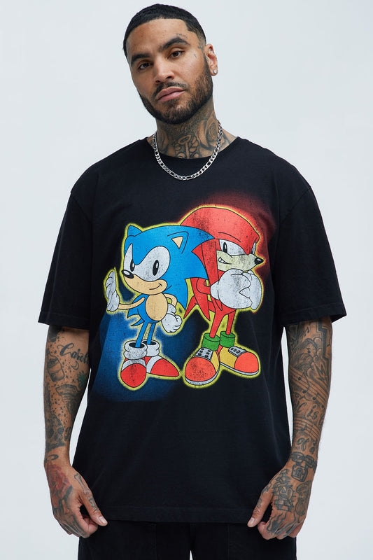 Sonic & Knuckles Short Sleeve Tee - Black