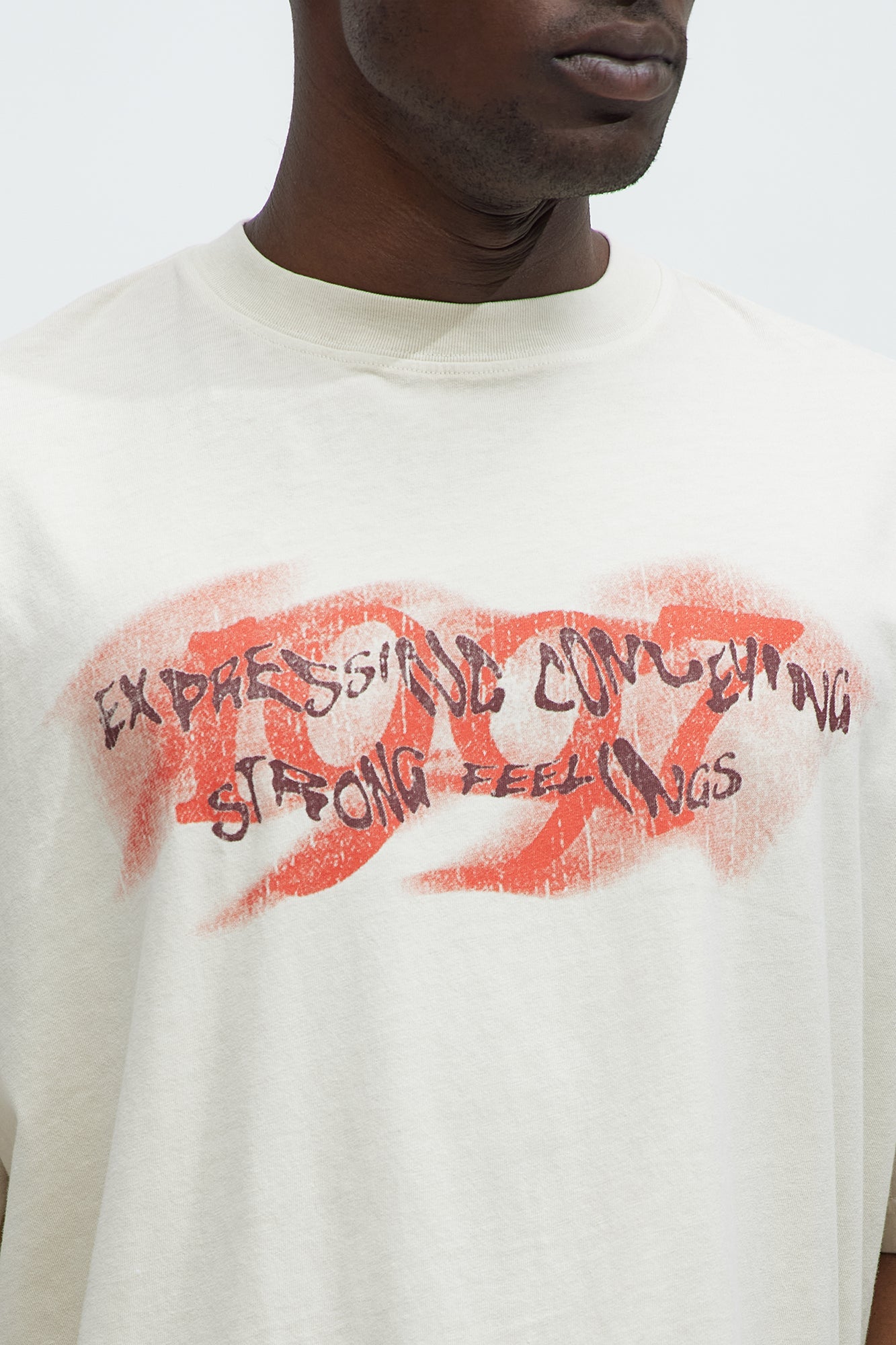 1997 Oversized Short Sleeve Tee - Cream