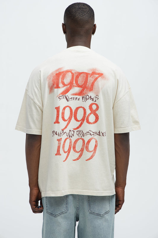 1997 Oversized Short Sleeve Tee - Cream