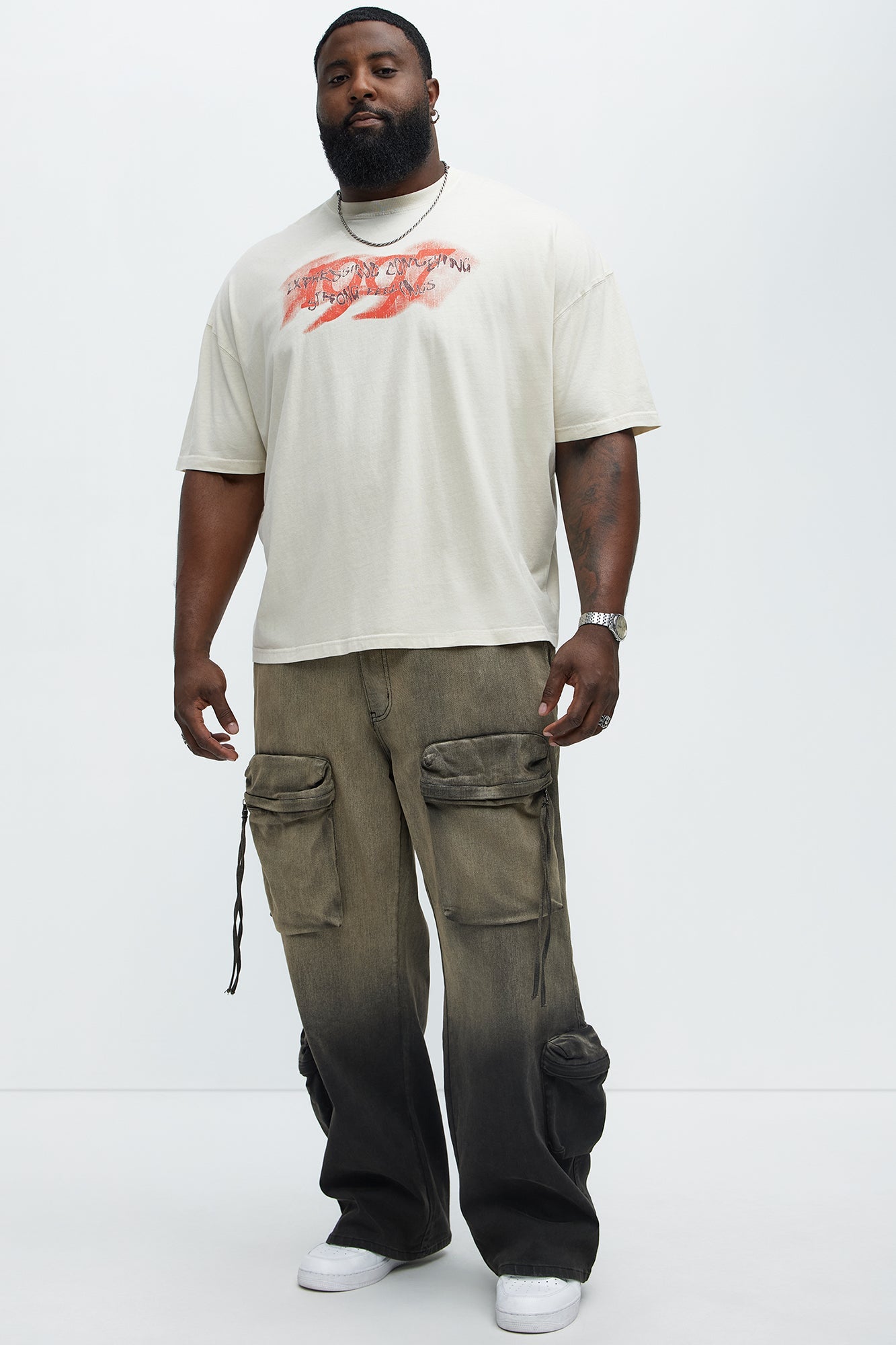 1997 Oversized Short Sleeve Tee - Cream