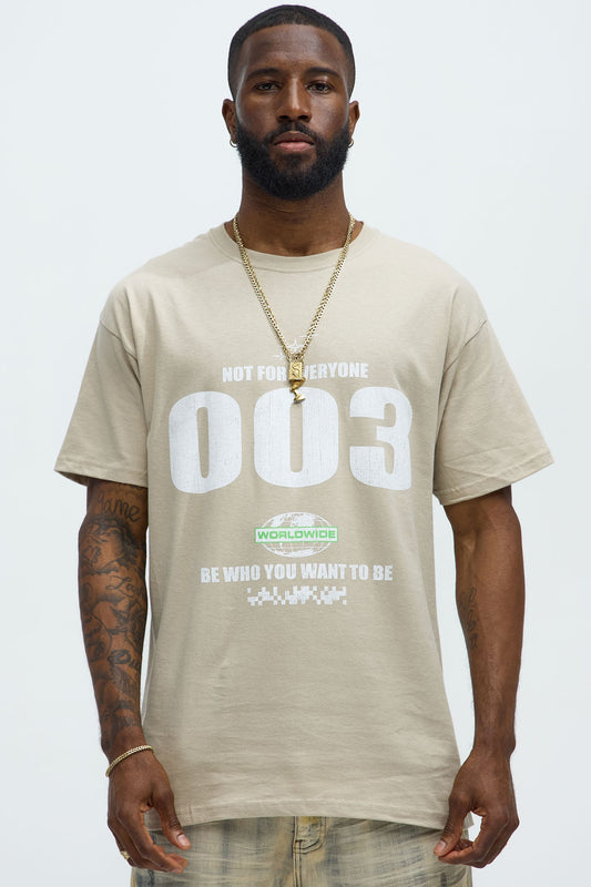 Not For Everyone 003 Short Sleeve Tee - Sand