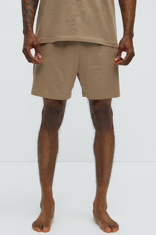 Essential Modal Lounge Shorts - Taupe