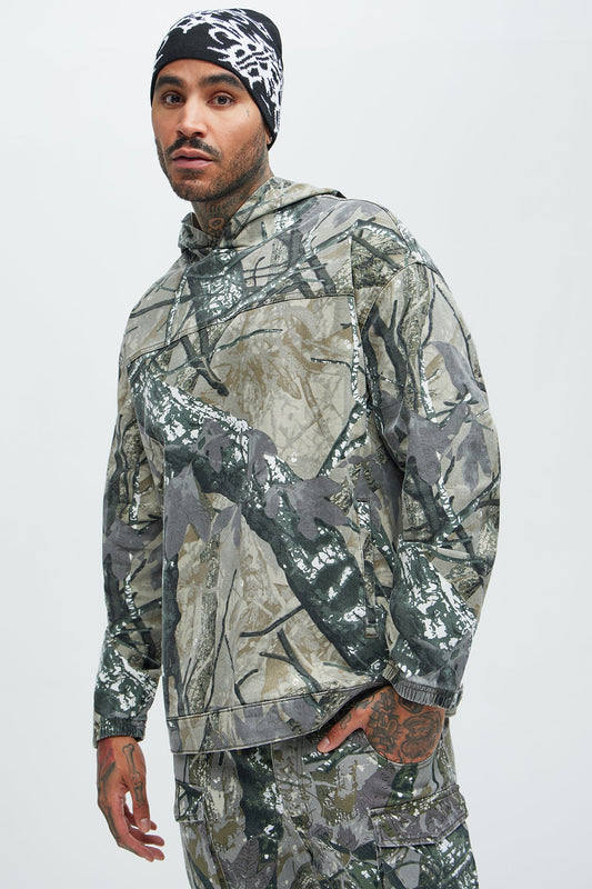 Manatee Camo Pullover Jacket - Camouflage