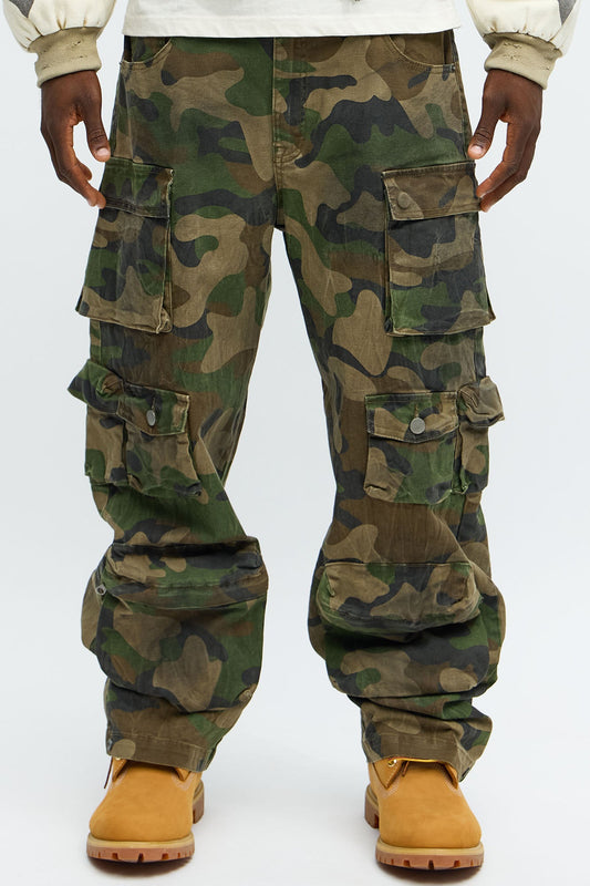 Baggy Bust That Mission Cargo Pant - Camouflage