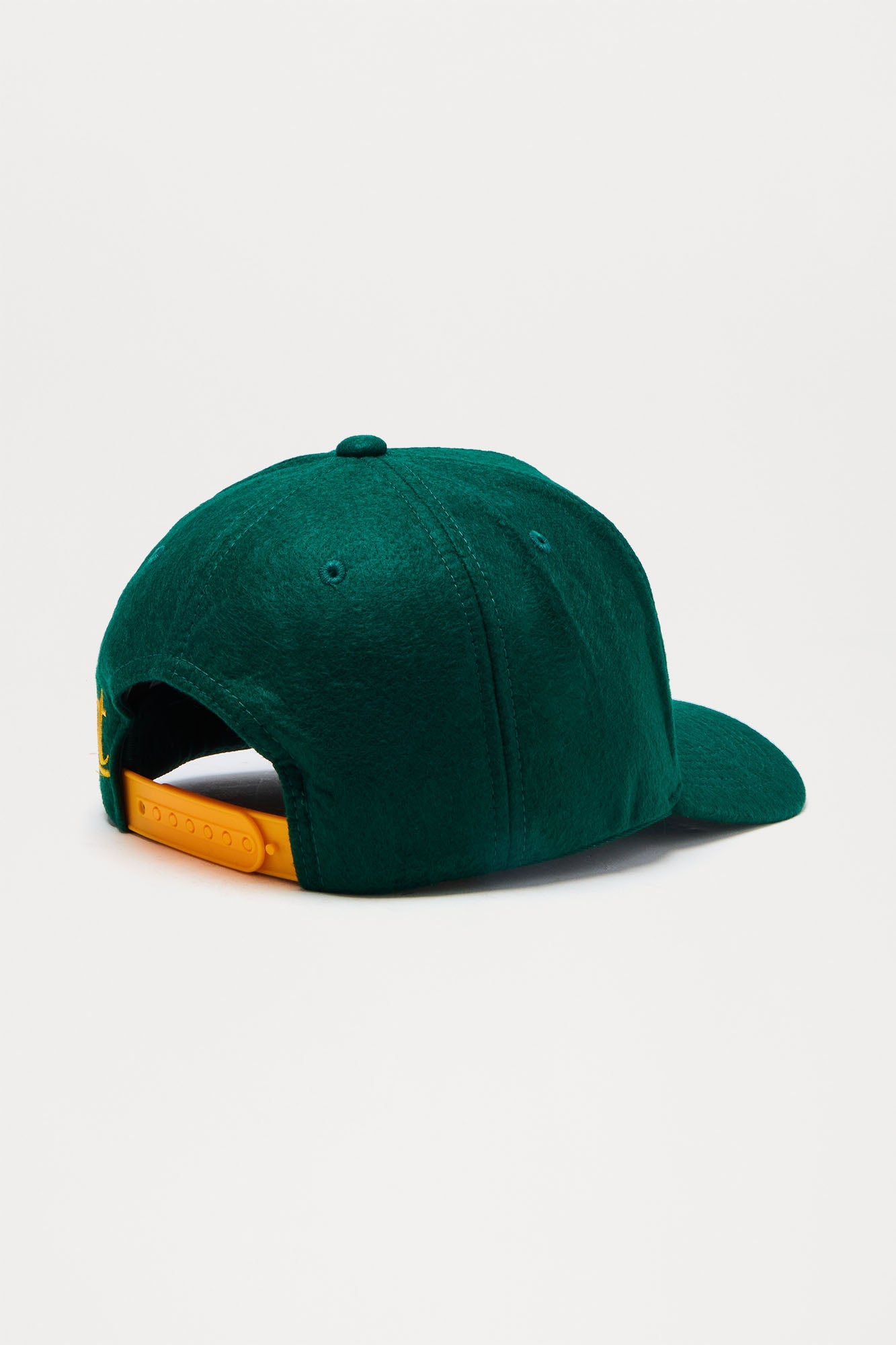 1St Gold Textured Structured Snapback Hat - Green/combo