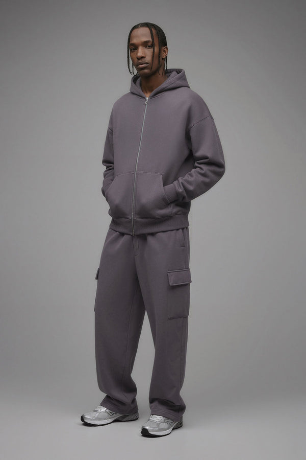410 Baggy Cargo Sweatpants - Purple