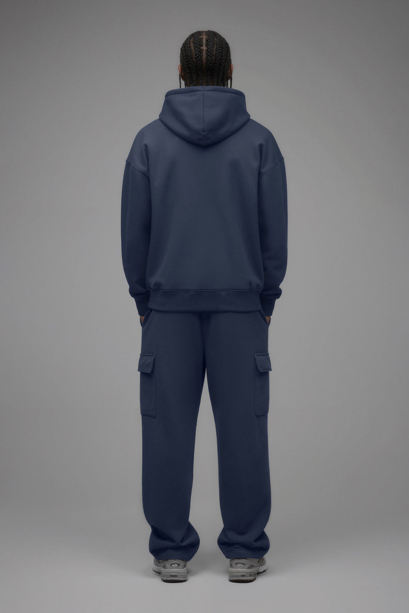 410 Baggy Cargo Sweatpants - Navy