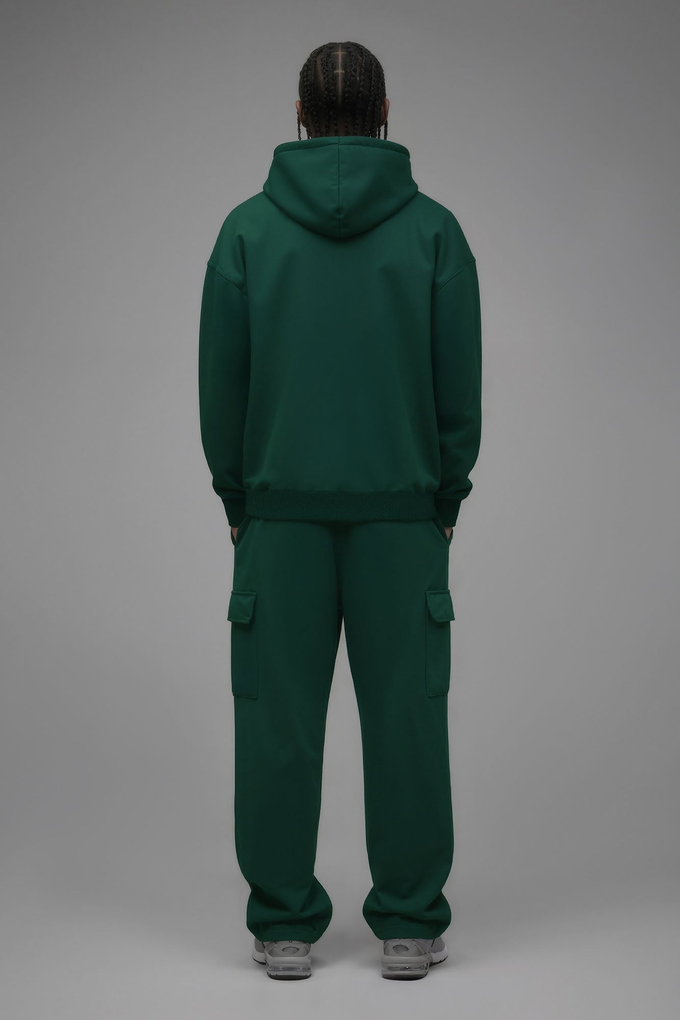 410 Baggy Cargo Sweatpants - Hunter Green