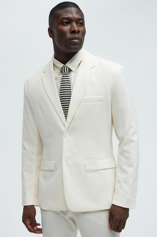 The Modern Stretch Suit Jacket - Off White