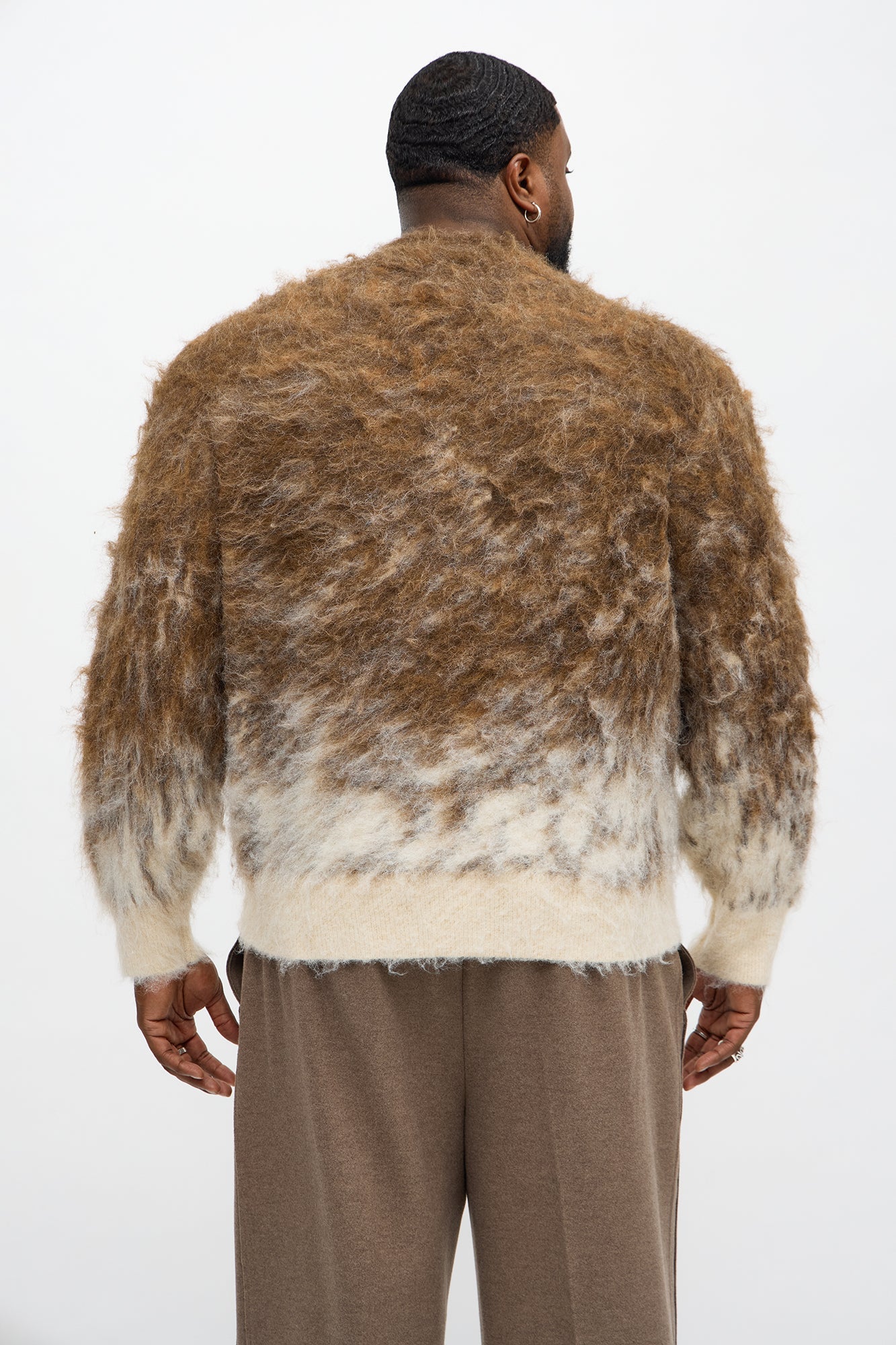 Relaxed Aura Loom Sweater - Brown