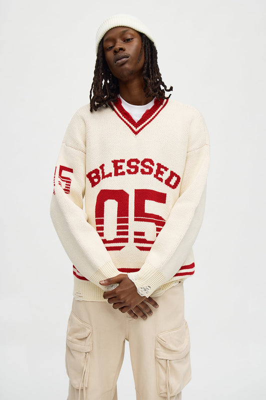 Relaxed Last Play Sweater - Off White