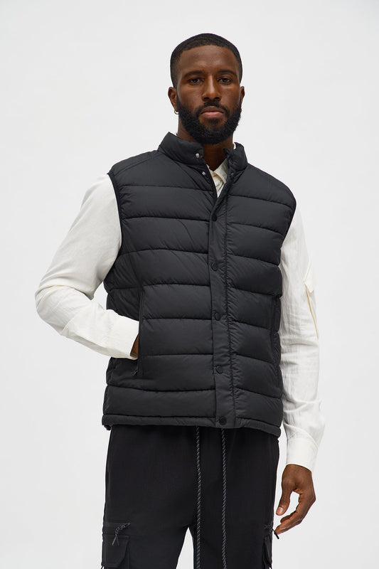 Core State Quilted Vest - Black