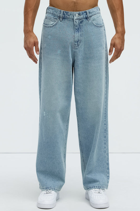 Vaughn Baggy Jeans - Light Wash