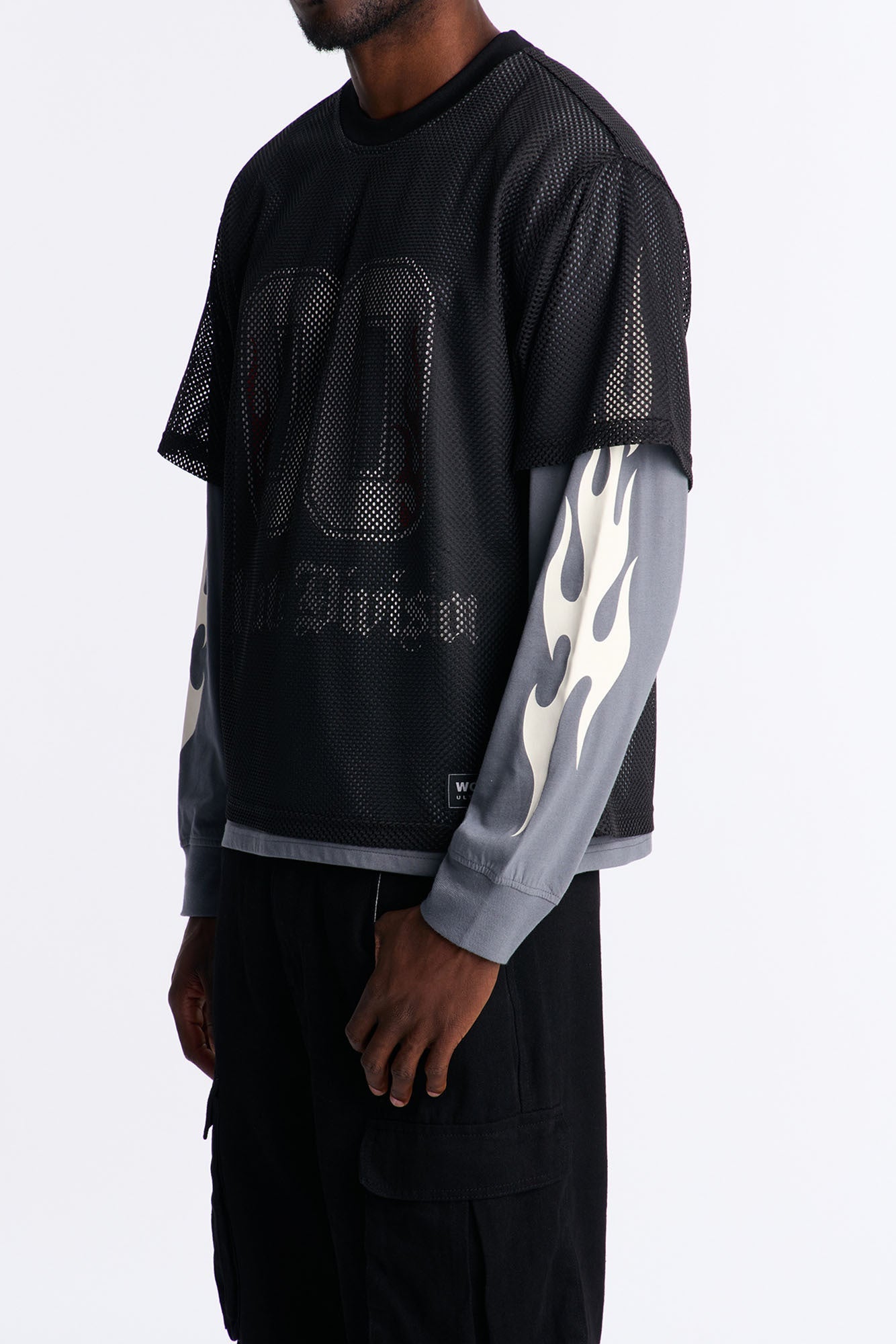 00 Inferno Layered Mesh Jersey - Dark Grey