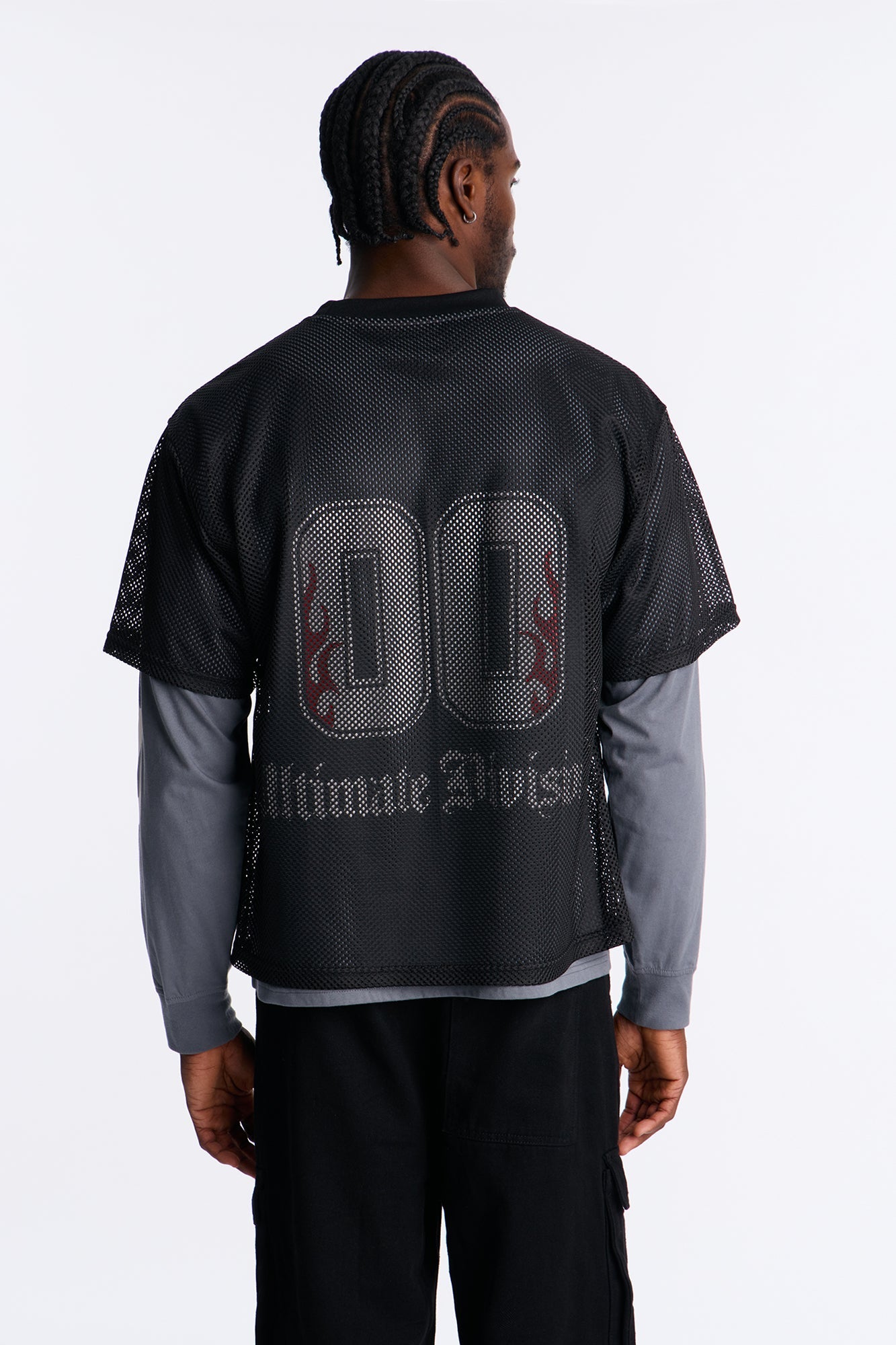 00 Inferno Layered Mesh Jersey - Dark Grey