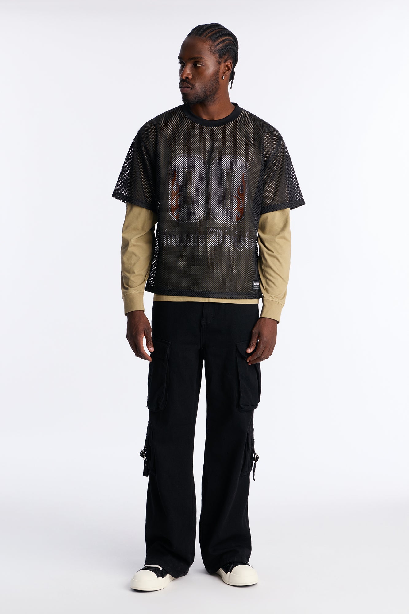 00 Inferno Layered Mesh Jersey - Olive