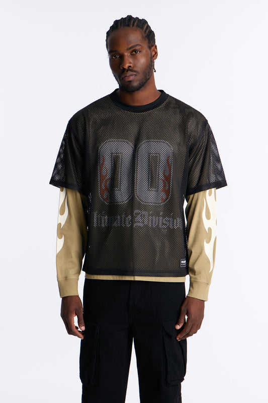 00 Inferno Layered Mesh Jersey - Olive