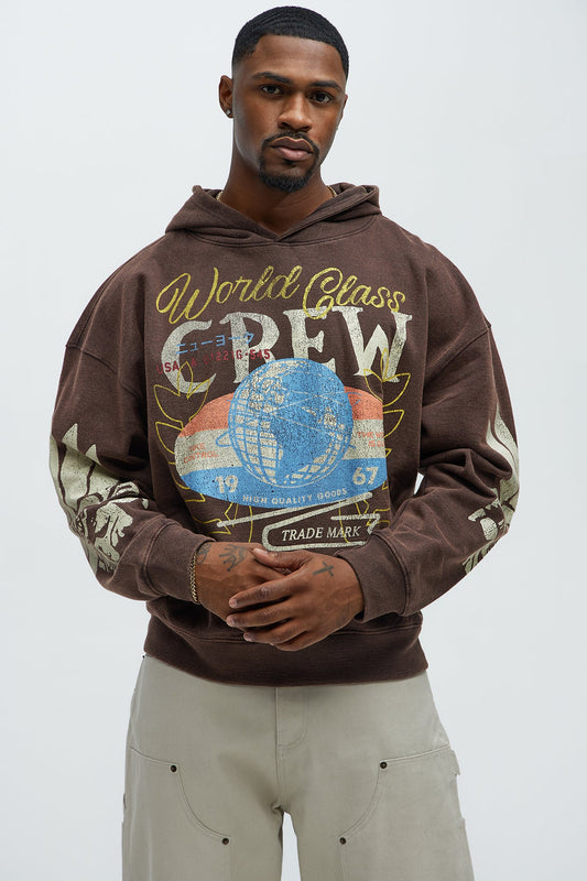 World Class Crew 1967 Hoodie - Brown