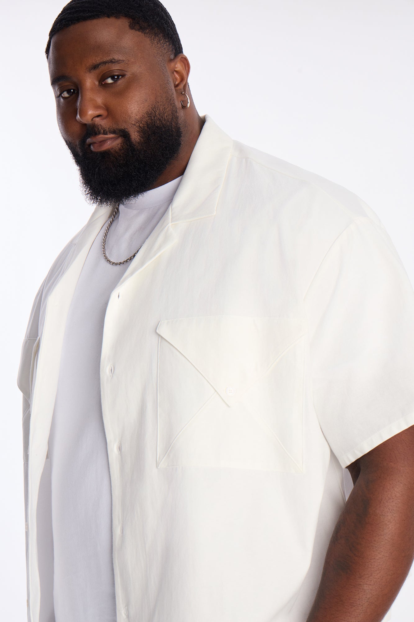 Return To Sender Button Up Shirt - White