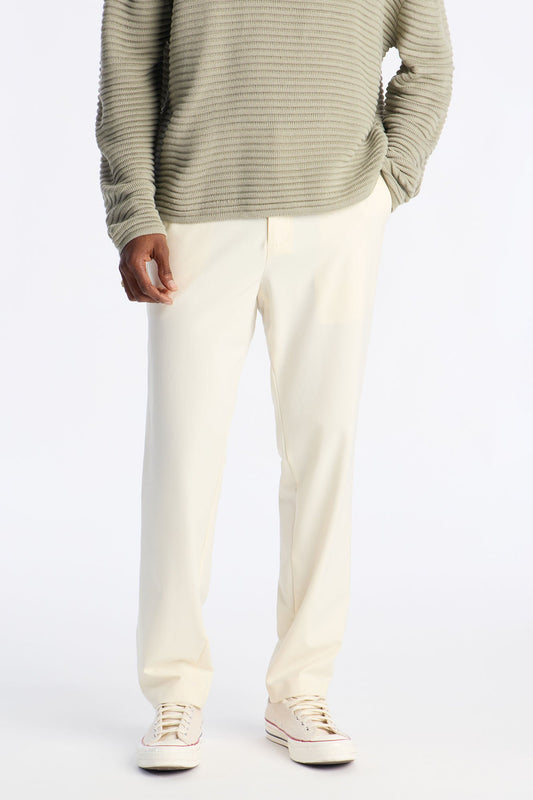 The Modern Stretch Slim Trouser - Cream