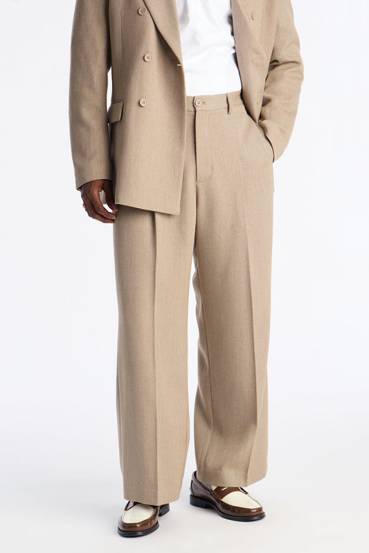 Straight Galaxy Trouser - Taupe