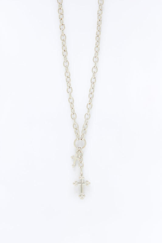 Faithline Chain Necklace - Silver