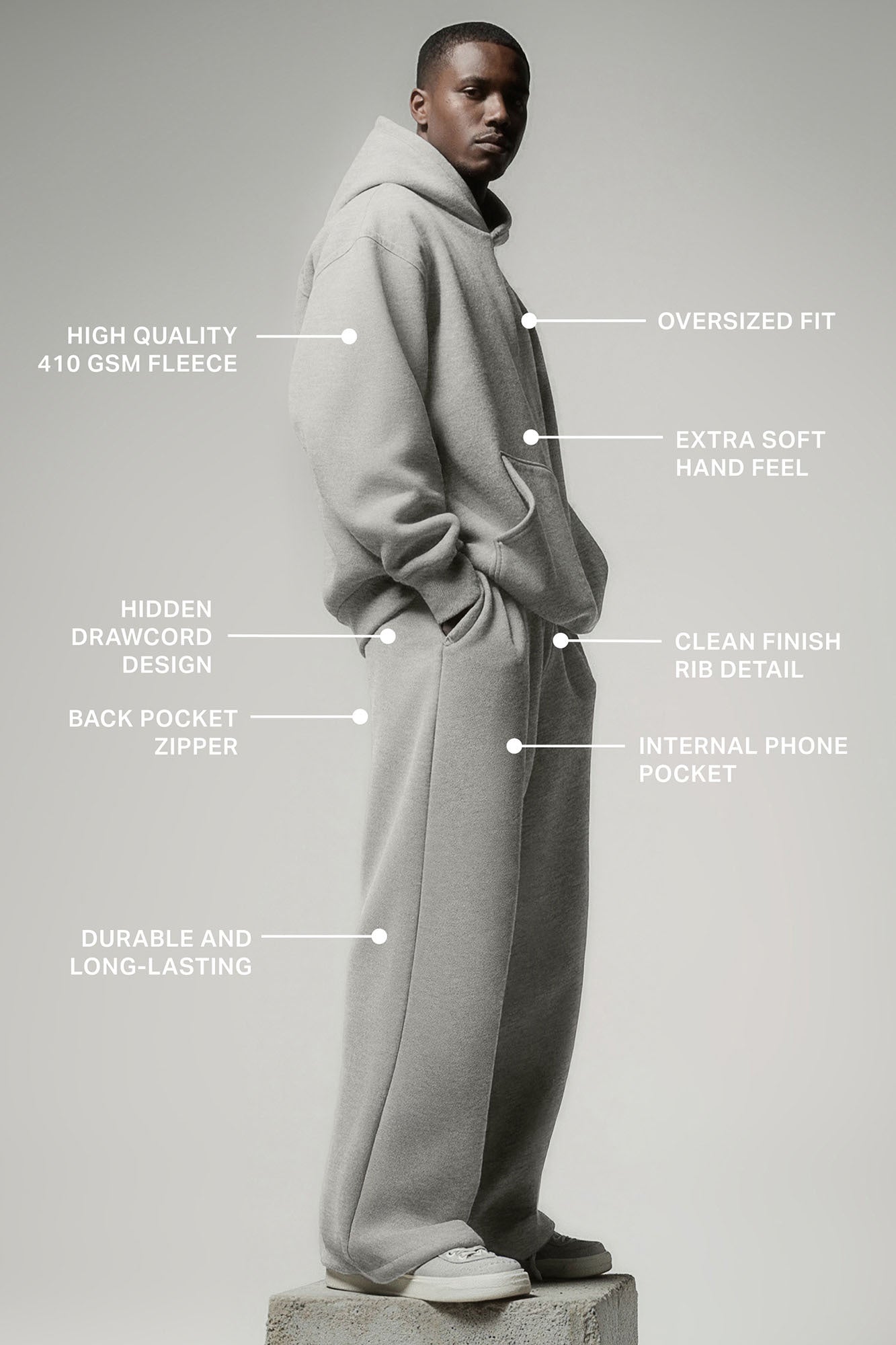 410 Baggy Cargo Sweatpants - Blue